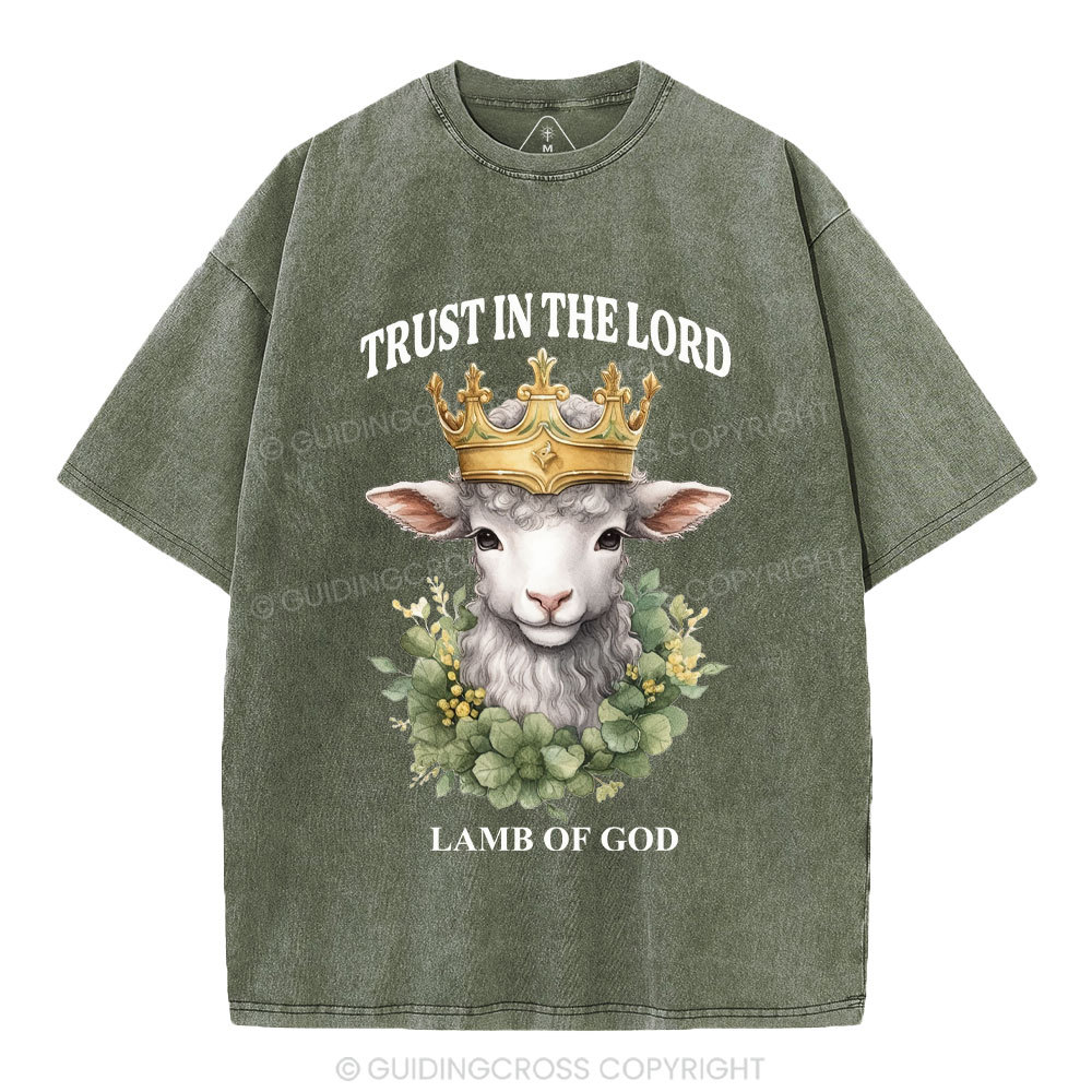 Lamb Of God Christian Washed T-Shirt