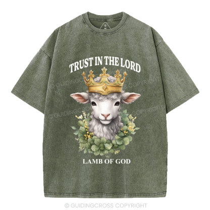 Lamb Of God Christian Washed T-Shirt