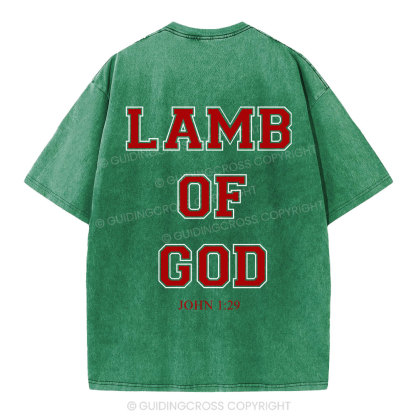 Lamb Of God Christian Washed T-Shirt