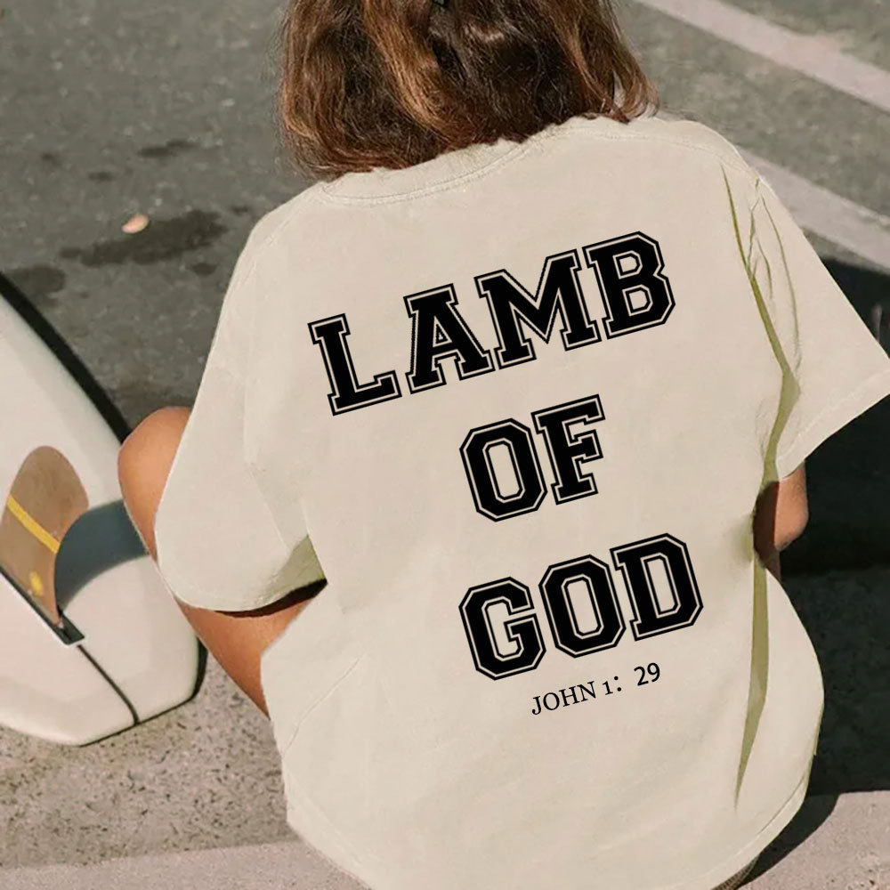 Lamb Of God Christian Washed T-Shirt