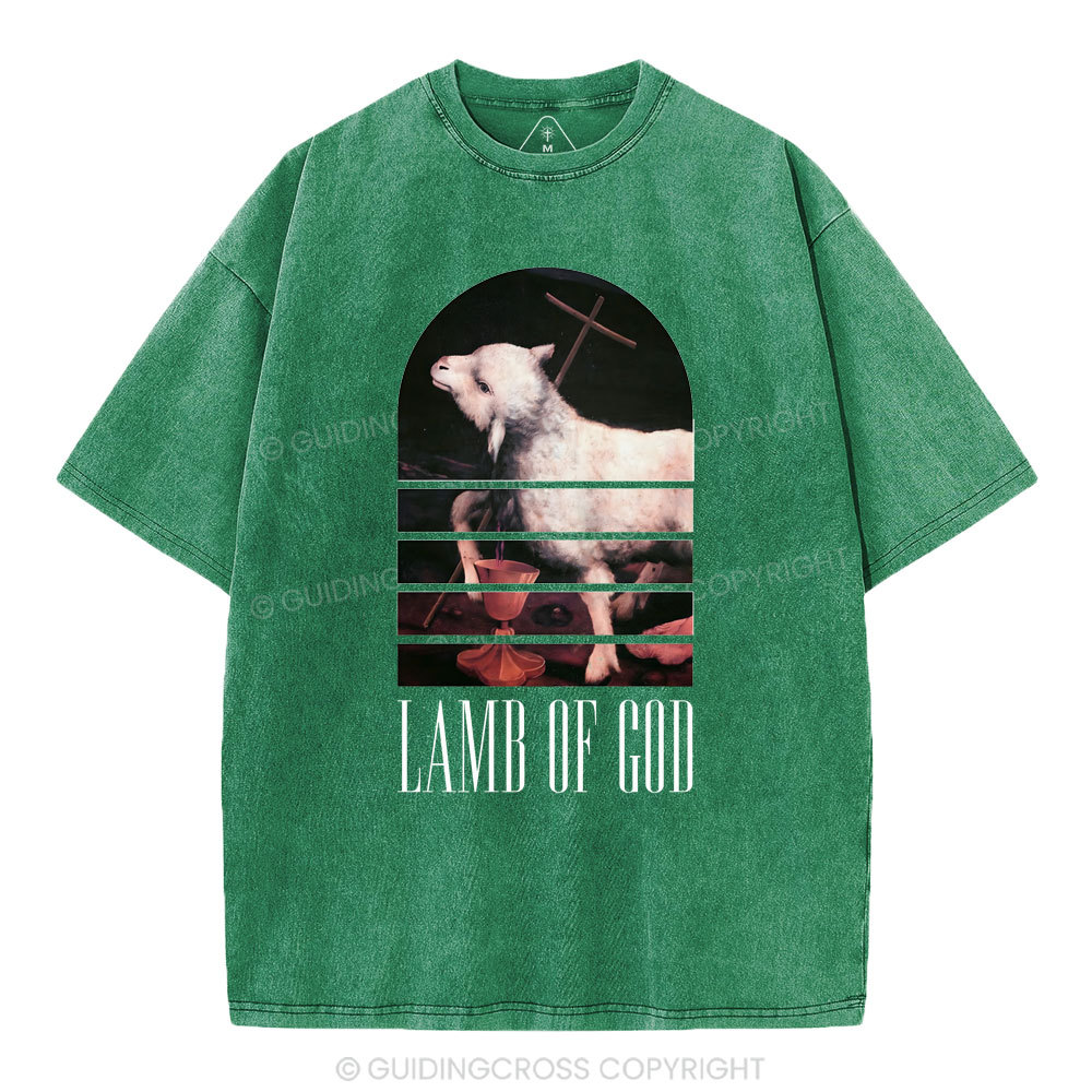 Lamb Of God Christian Washed T-Shirt