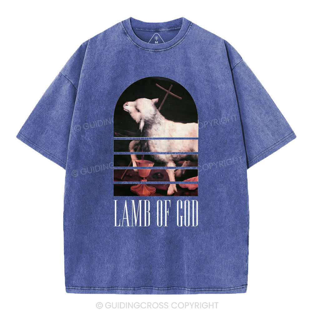 Lamb Of God Christian Washed T-Shirt