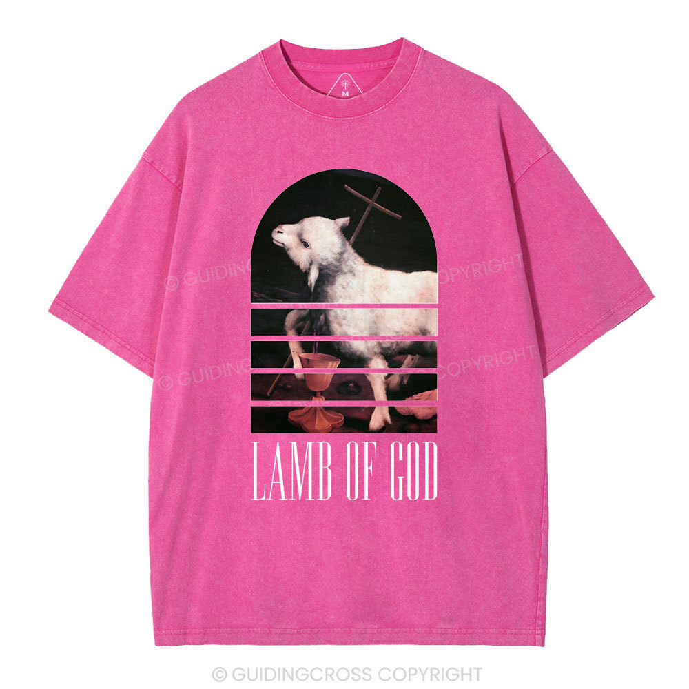 Lamb Of God Christian Washed T-Shirt