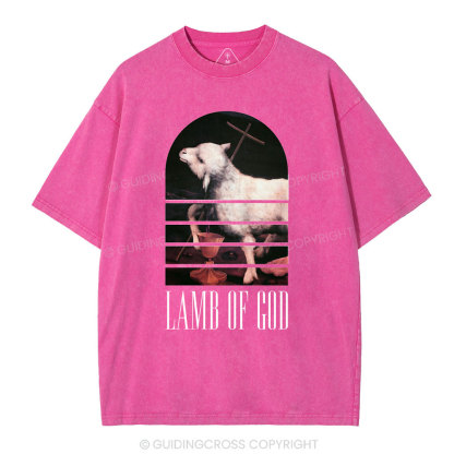 Lamb Of God Christian Washed T-Shirt