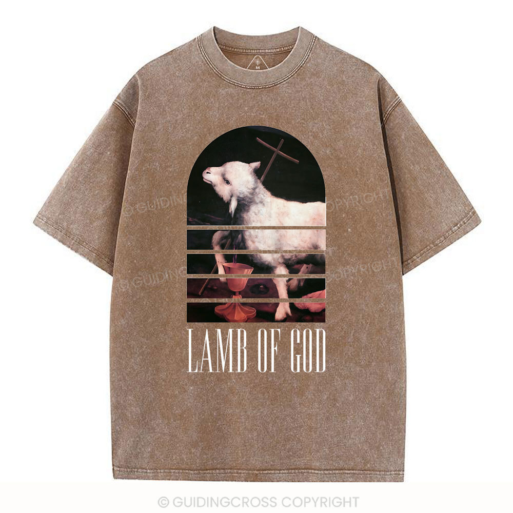 Lamb Of God Christian Washed T-Shirt