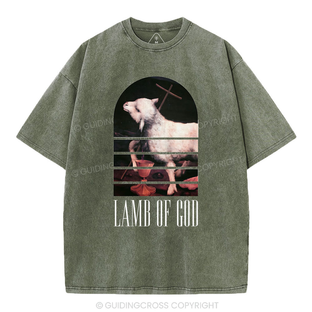 Lamb Of God Christian Washed T-Shirt
