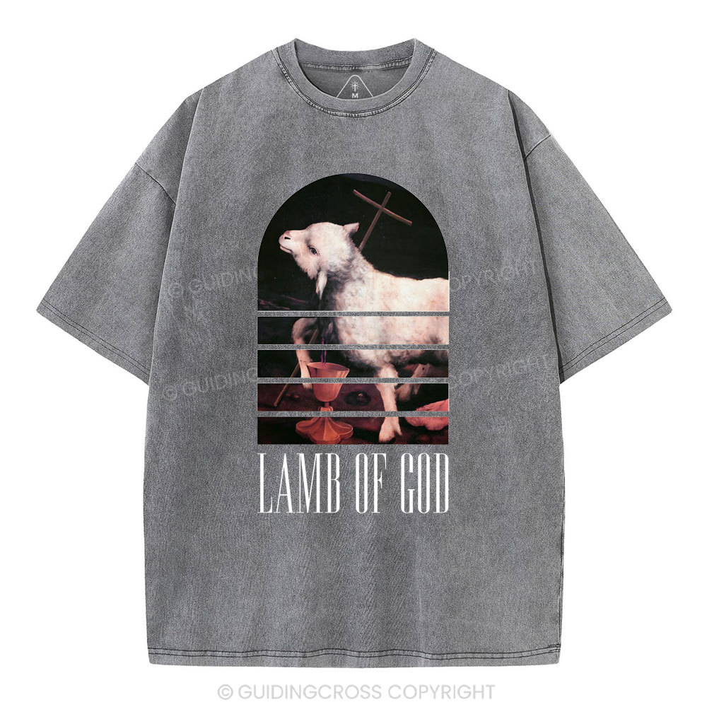 Lamb Of God Christian Washed T-Shirt