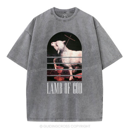Lamb Of God Christian Washed T-Shirt