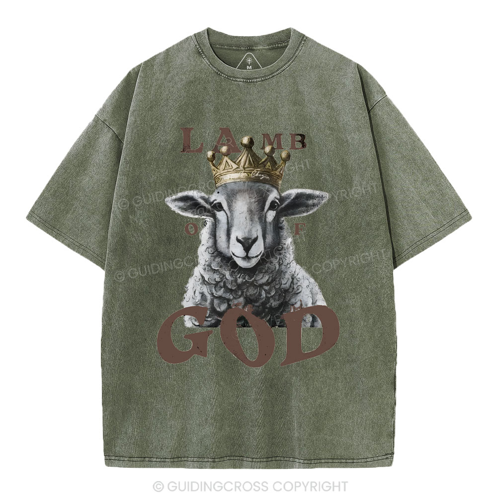 Lamb Of God Christian Washed T-Shirt