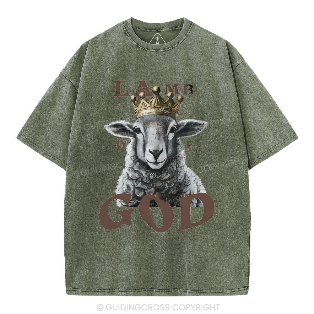 Lamb Of God Christian Washed T-Shirt