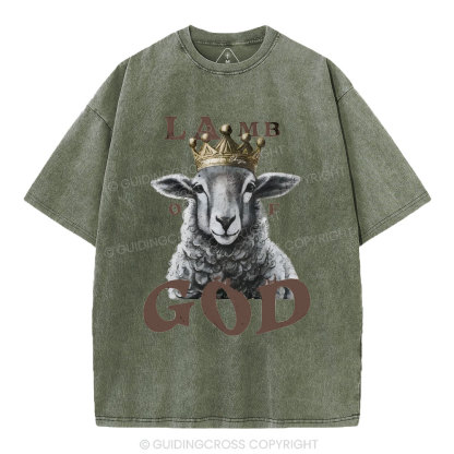 Lamb Of God Christian Washed T-Shirt