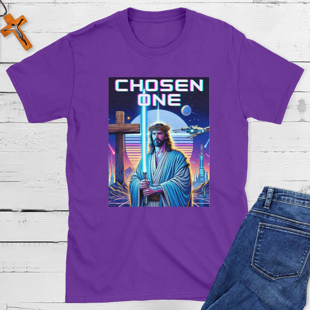 Lazer Saber Jesus Christian T-Shirt
