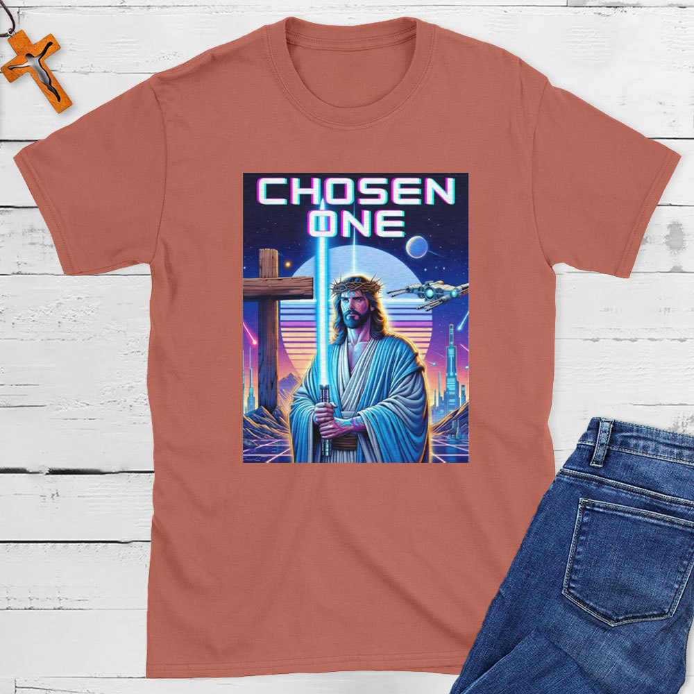 Lazer Saber Jesus Christian T-Shirt