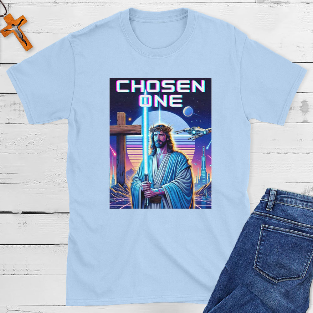 Lazer Saber Jesus Christian T-Shirt