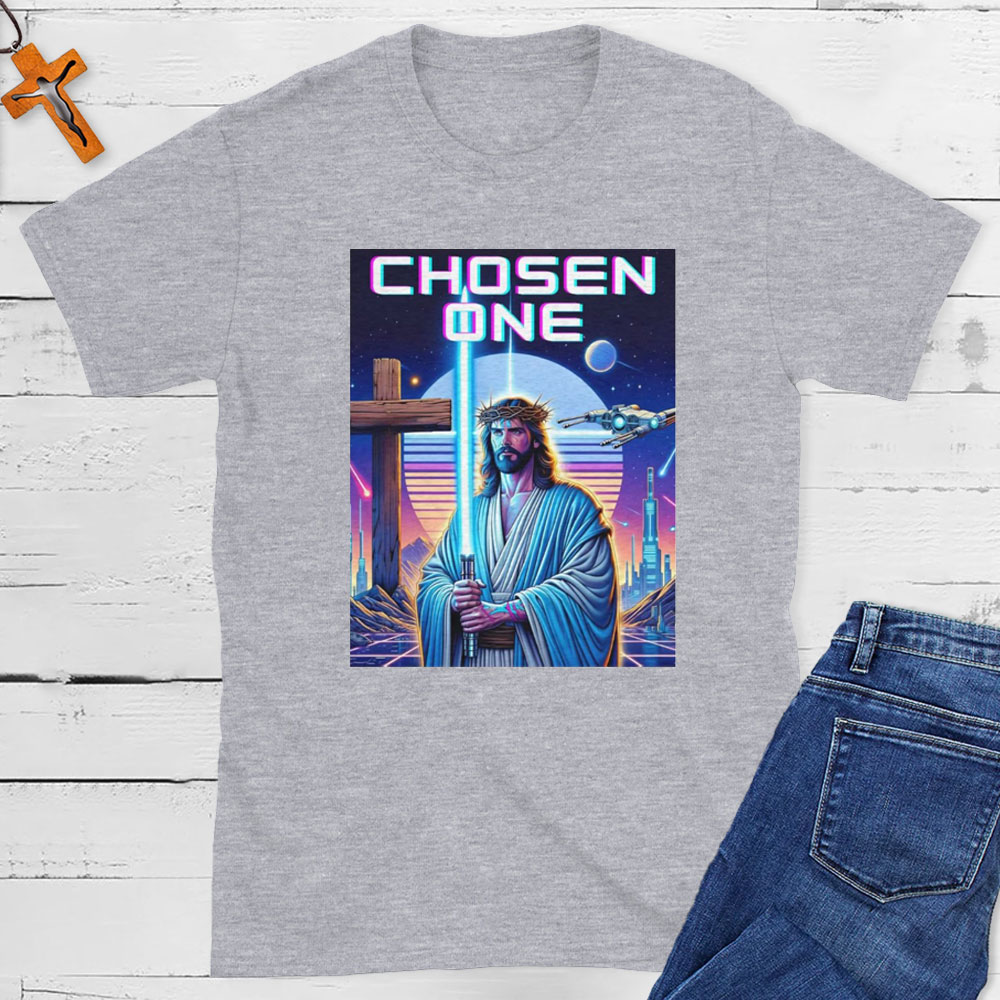 Lazer Saber Jesus Christian T-Shirt