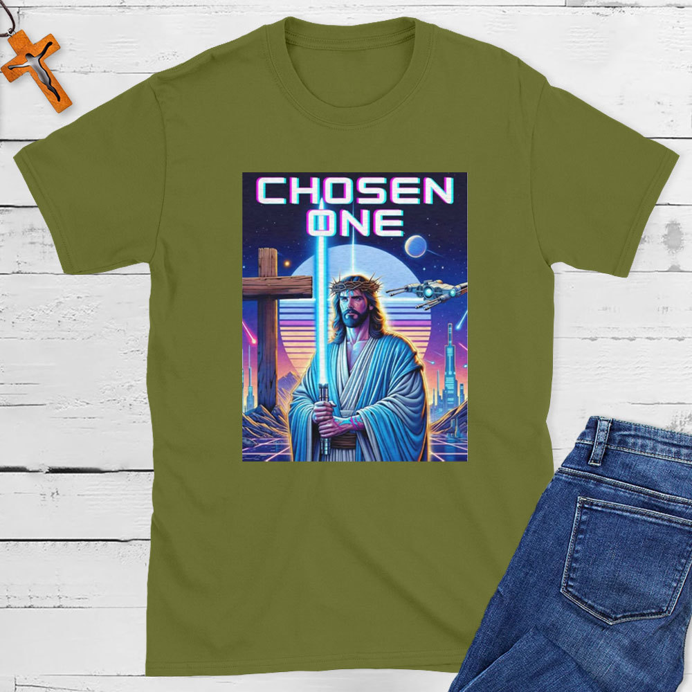 Lazer Saber Jesus Christian T-Shirt
