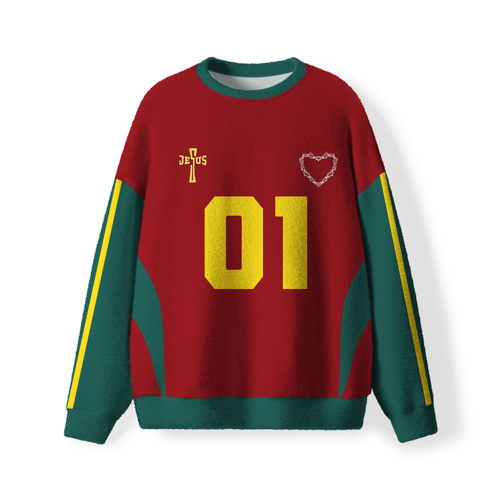 Lead By The Lord Furry Christian Lightweight Sweater