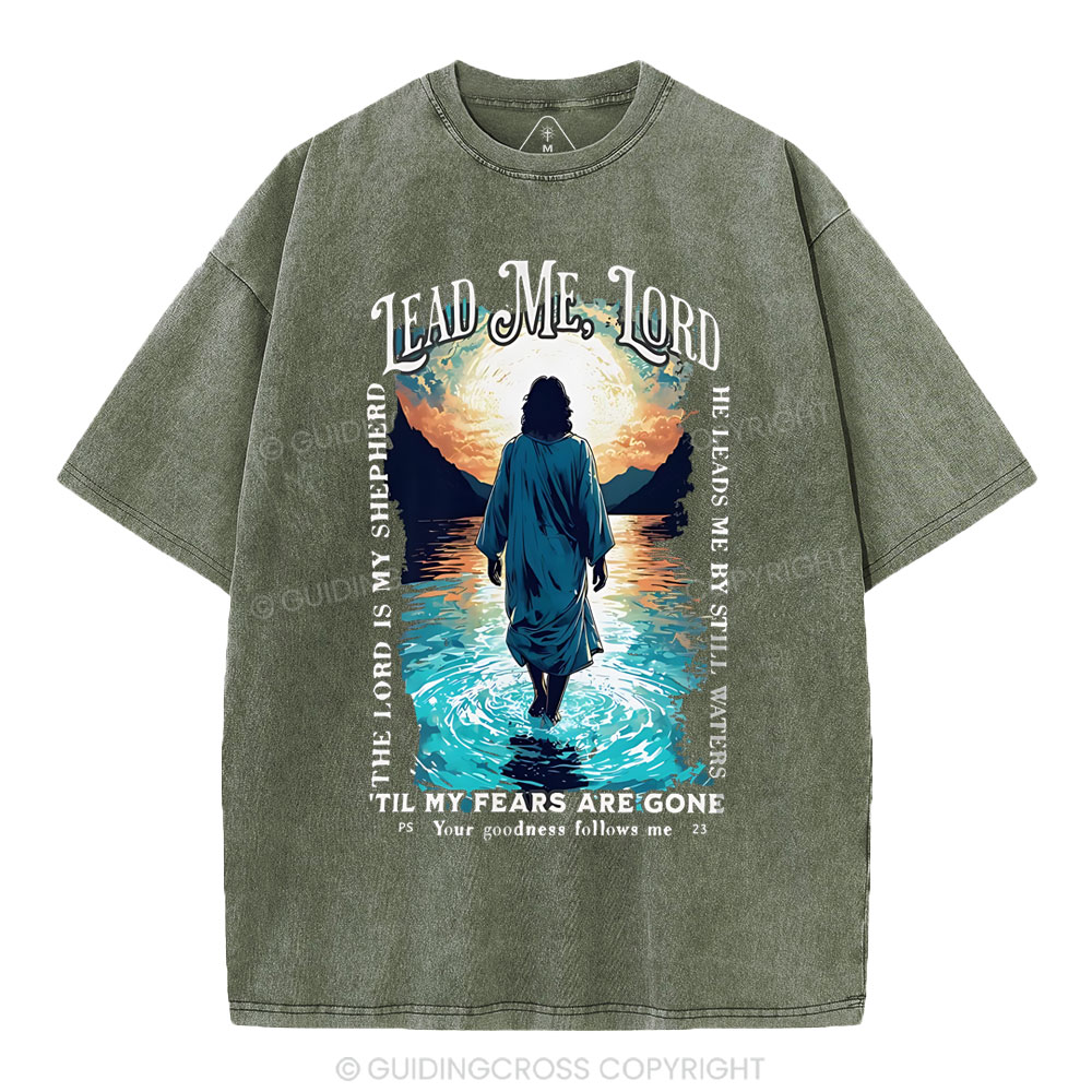 Lead Me Lord Christian Washed T-Shirt