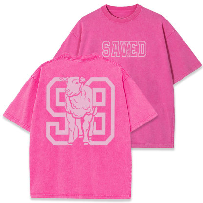 Left The 99 To Save Me Christian Washed T-Shirt