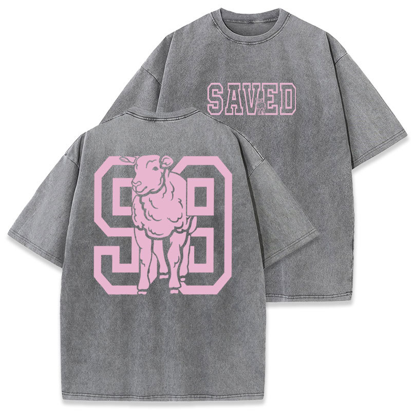 Left The 99 To Save Me Christian Washed T-Shirt