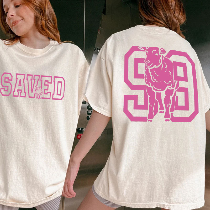 Left The 99 To Save Me Christian Washed T-Shirt