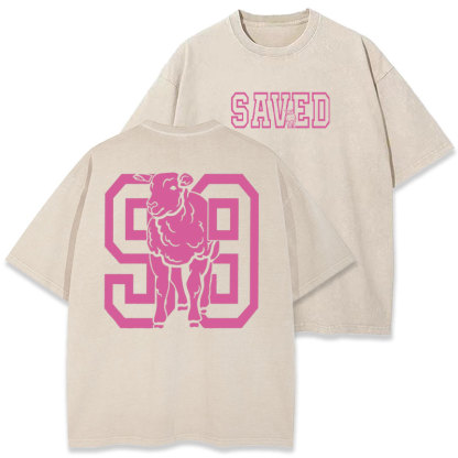 Left The 99 To Save Me Christian Washed T-Shirt