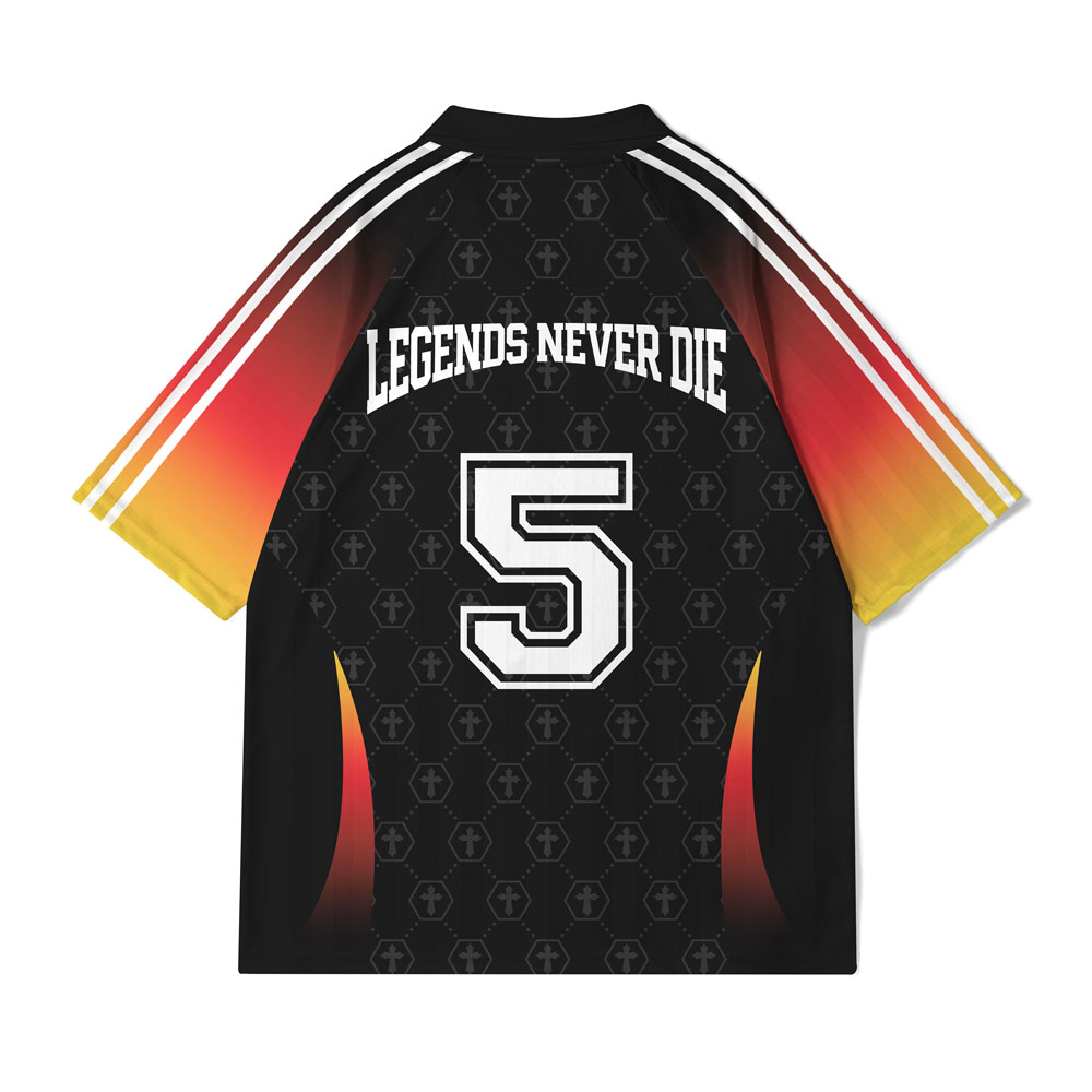 Legends Never Die Christian Collar Jersey