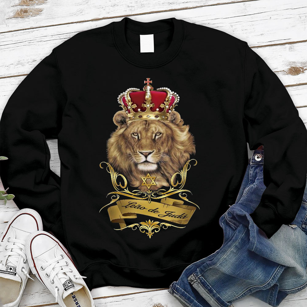 Leo Of Judah Christian Sweatshirt