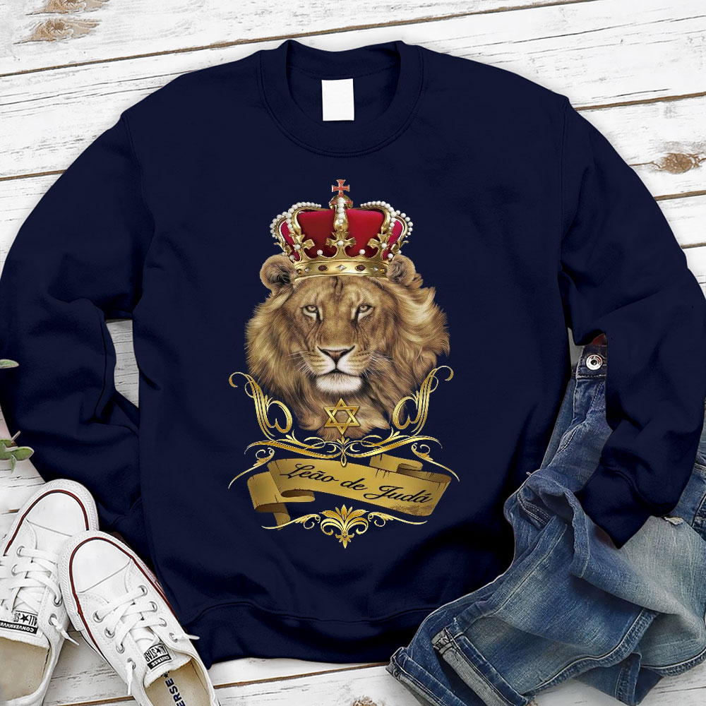 Leo Of Judah Christian Sweatshirt