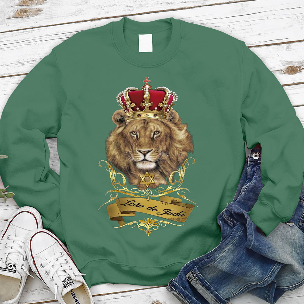 Leo Of Judah Christian Sweatshirt