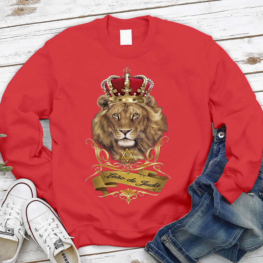 Leo Of Judah Christian Sweatshirt