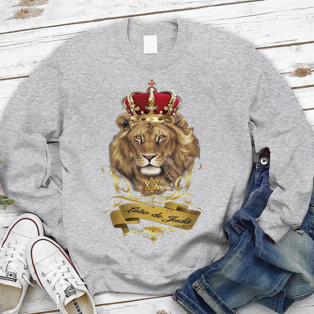 Leo Of Judah Christian Sweatshirt