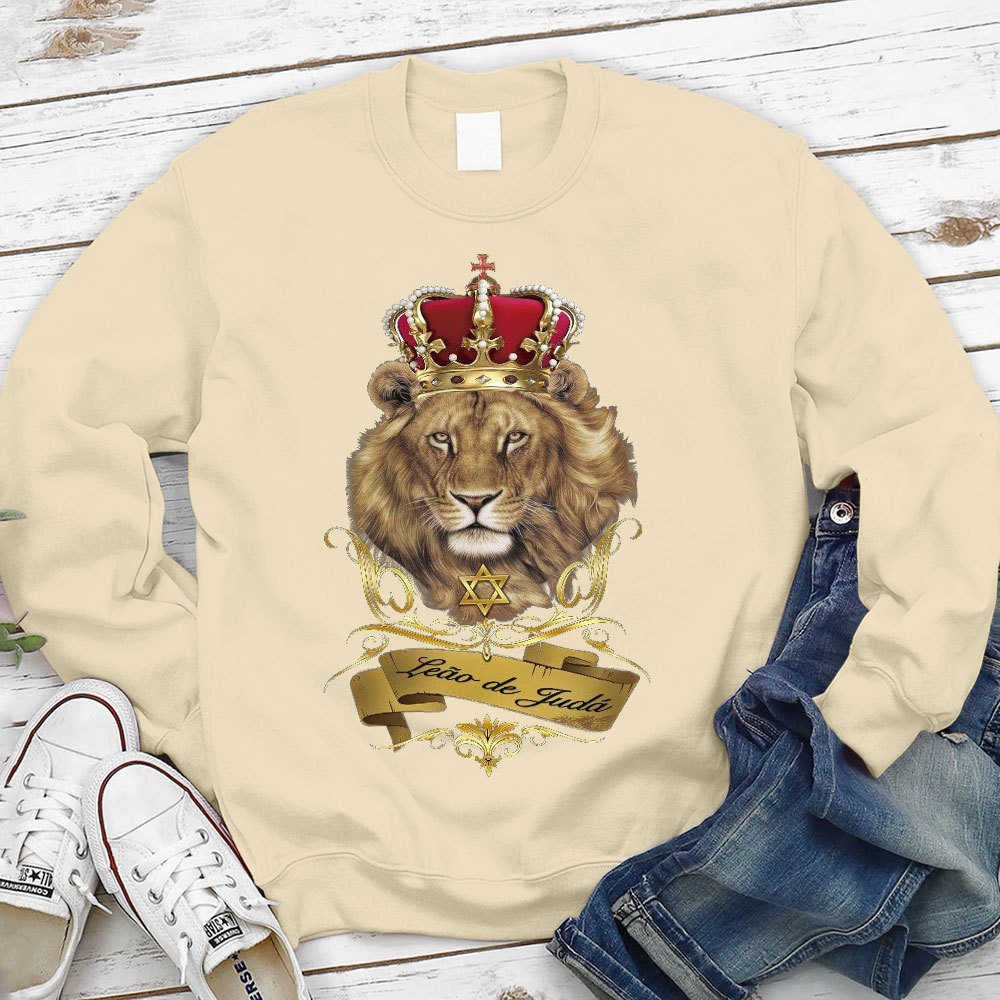 Leo Of Judah Christian Sweatshirt