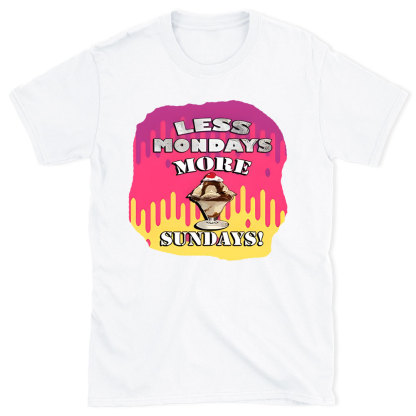 Less Monday More Sunday Christian T-Shirt