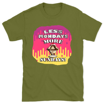 Less Monday More Sunday Christian T-Shirt