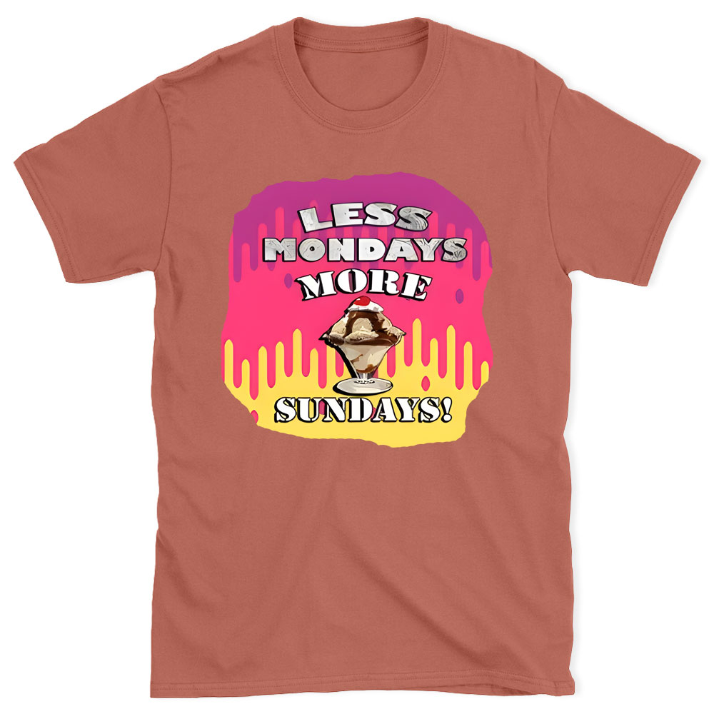 Less Monday More Sunday Christian T-Shirt