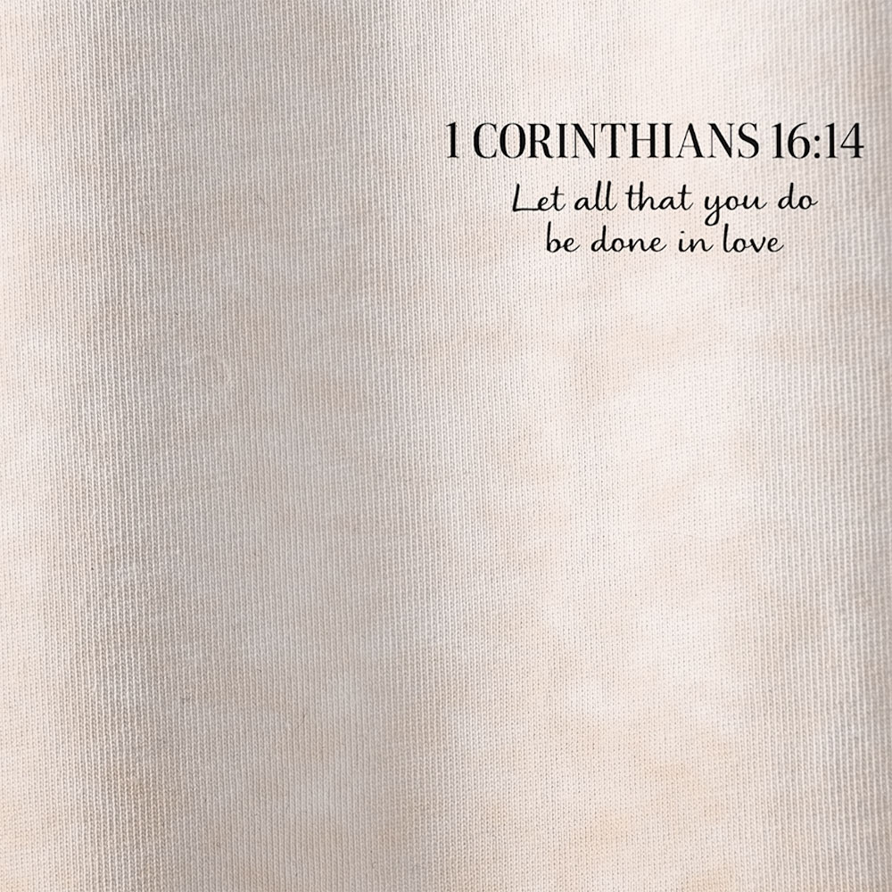 Let All That You Do Be Done In Love Oversized All-Over Print Christian T-Shirt