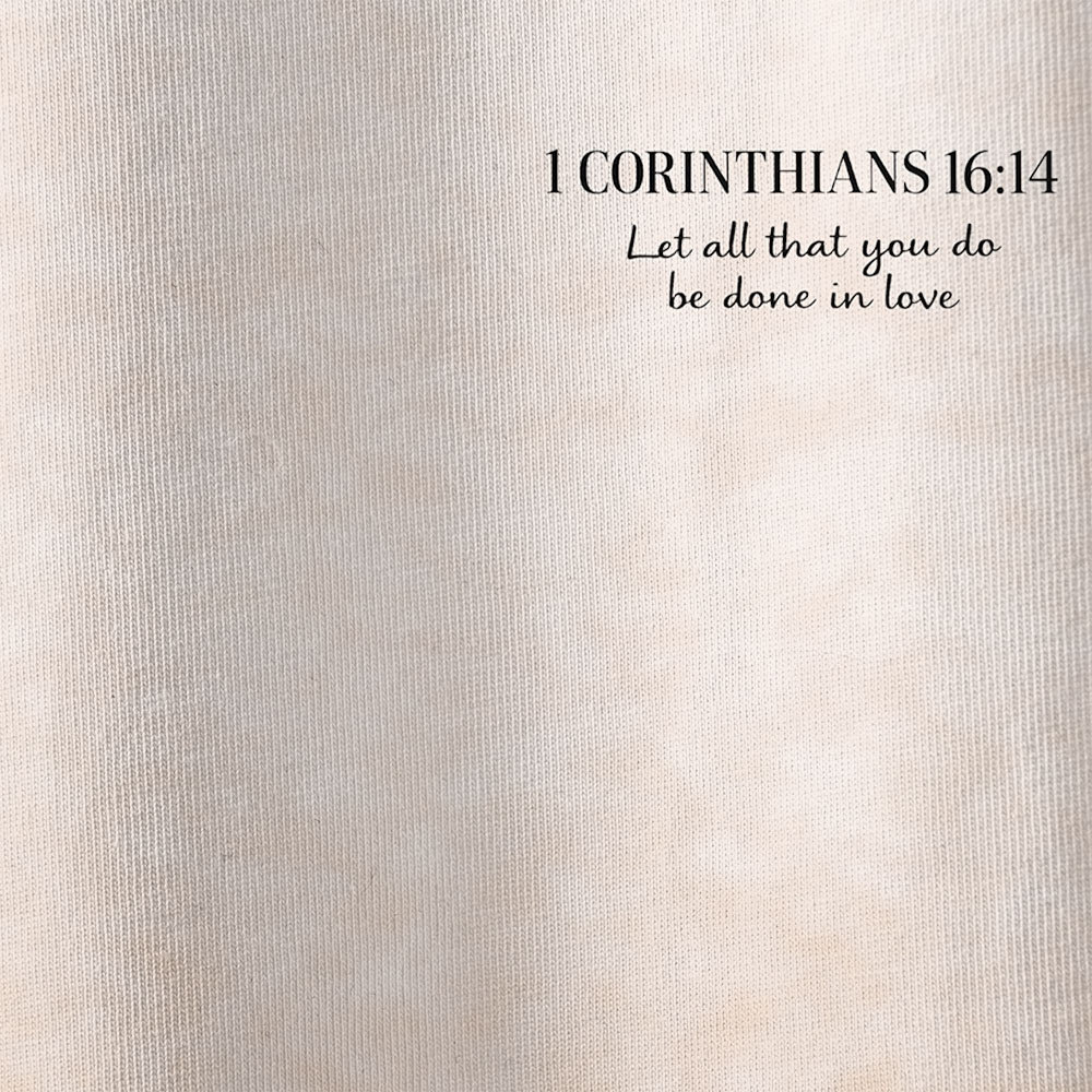 Let All That You Do Be Done In Love Oversized All-Over Print Christian T-Shirt