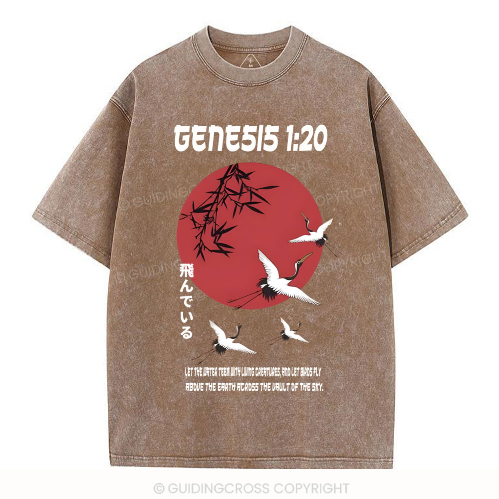 Let Birds Fly Christian Washed T-Shirt