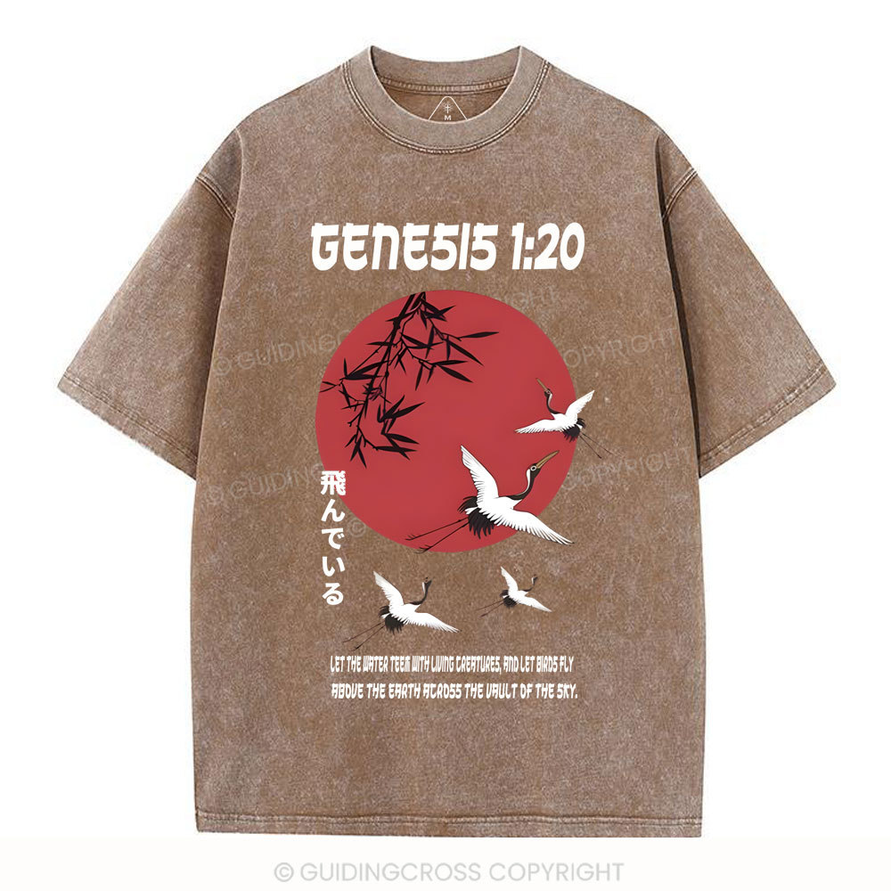 Let Birds Fly Christian Washed T-Shirt