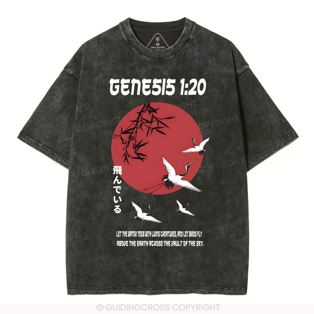 Let Birds Fly Christian Washed T-Shirt