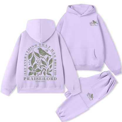 Let Everything That Has Breath Christian Fleece Hoodie Set