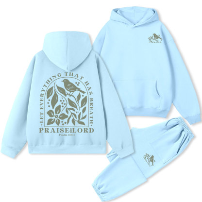 Let Everything That Has Breath Christian Fleece Hoodie Set