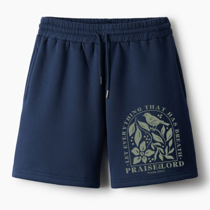 Let Everything That Has Breath Christian Fleece Shorts