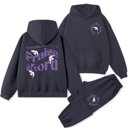 Let Everything That Has Breath Praise The Lord Christian Fleece Hoodie Set