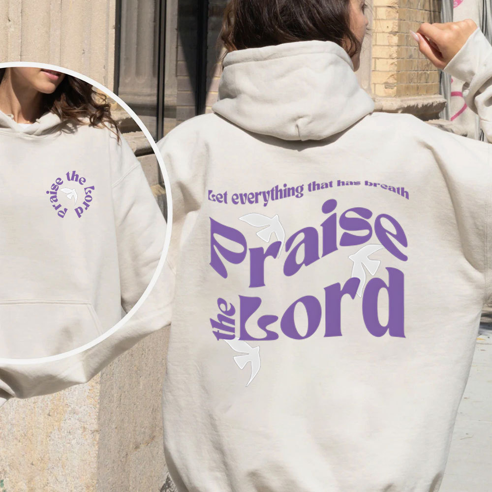 Let Everything That Has Breath Praise The Lord Christian Fleece Hoodie Set