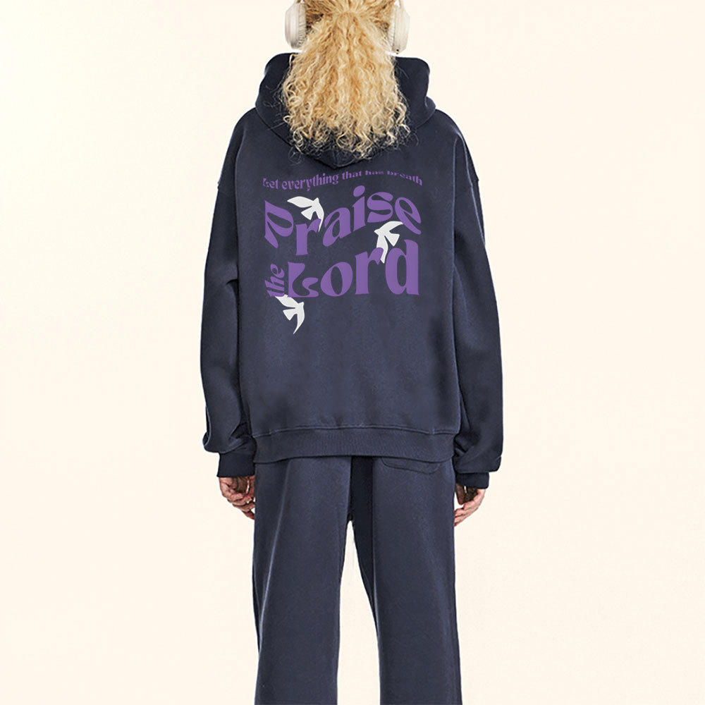 Let Everything That Has Breath Praise The Lord Christian Fleece Hoodie Set