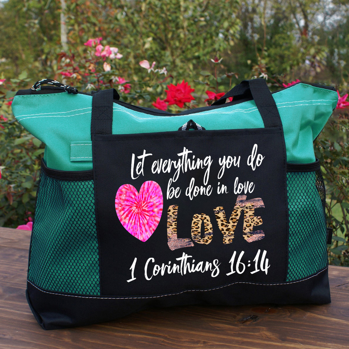 Let Everything You Do Be Done In Love Christian Tote Bag