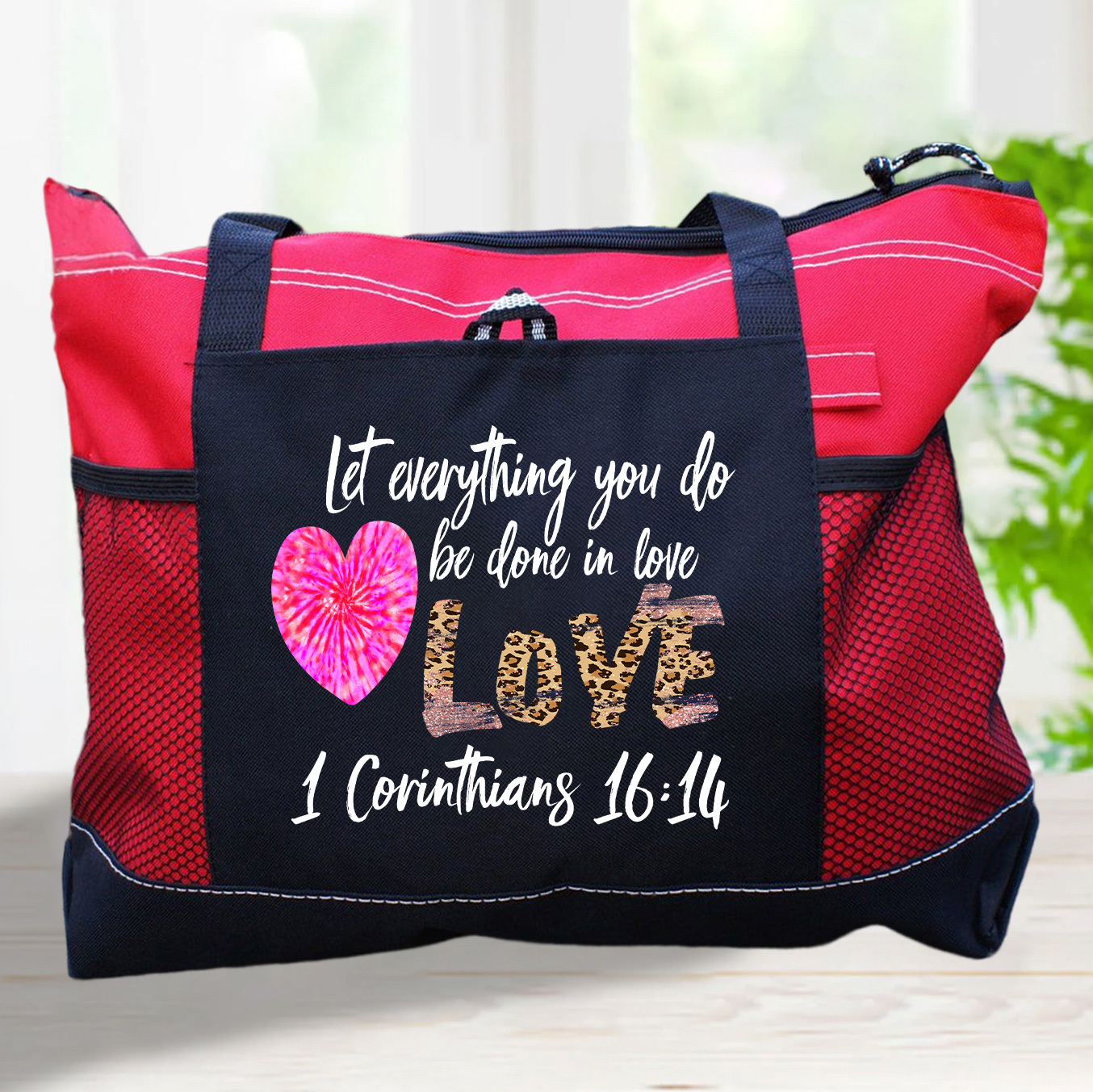 Let Everything You Do Be Done In Love Christian Tote Bag