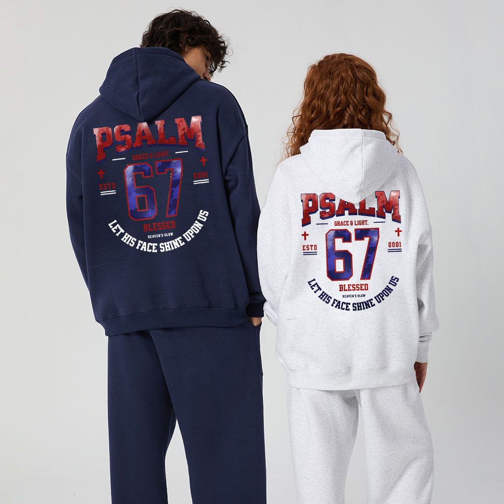 Let His Face Shine Upon Us Christian Premium Fleece Hoodie Set